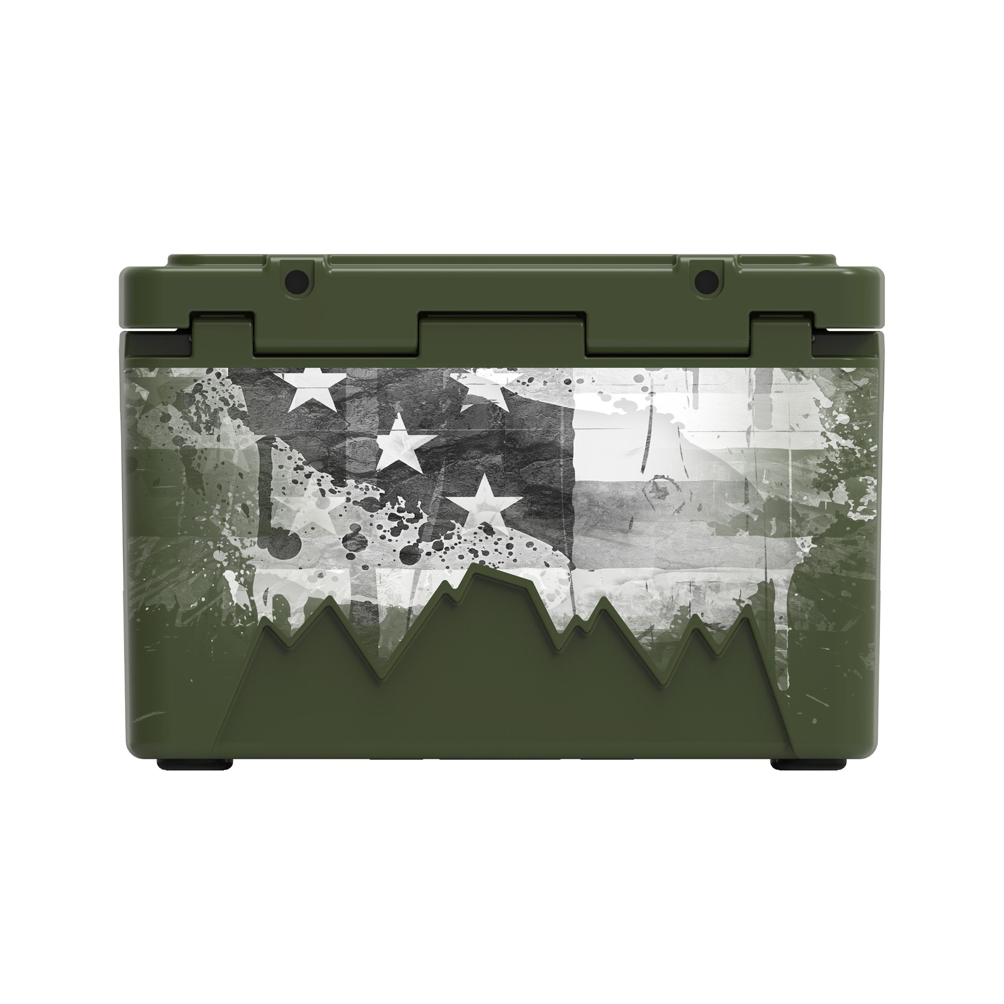 American Flag Hard Cooler