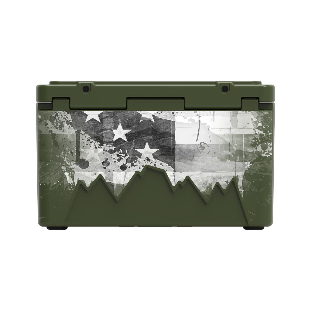 American Flag Hard Cooler