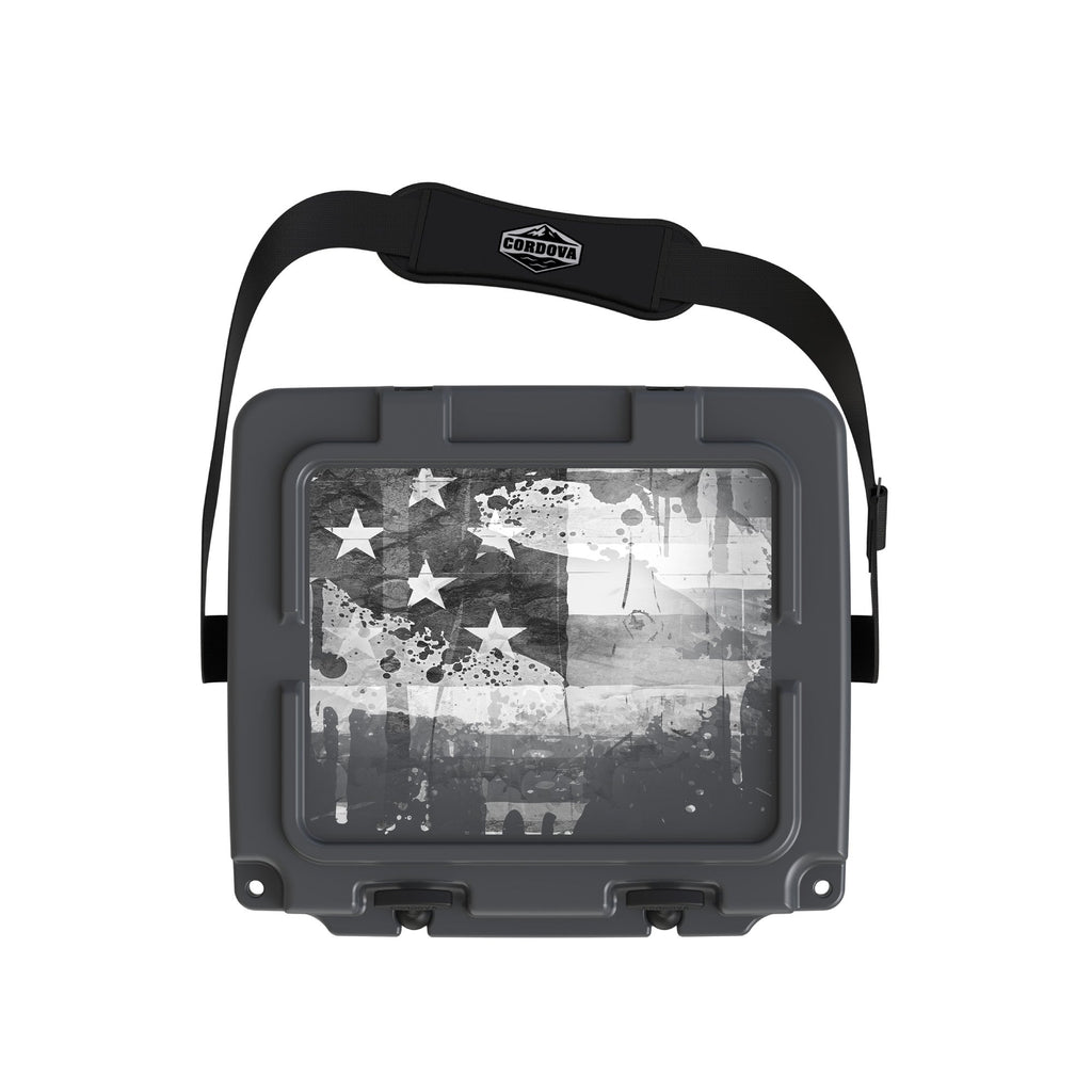 American Flag Hard Cooler