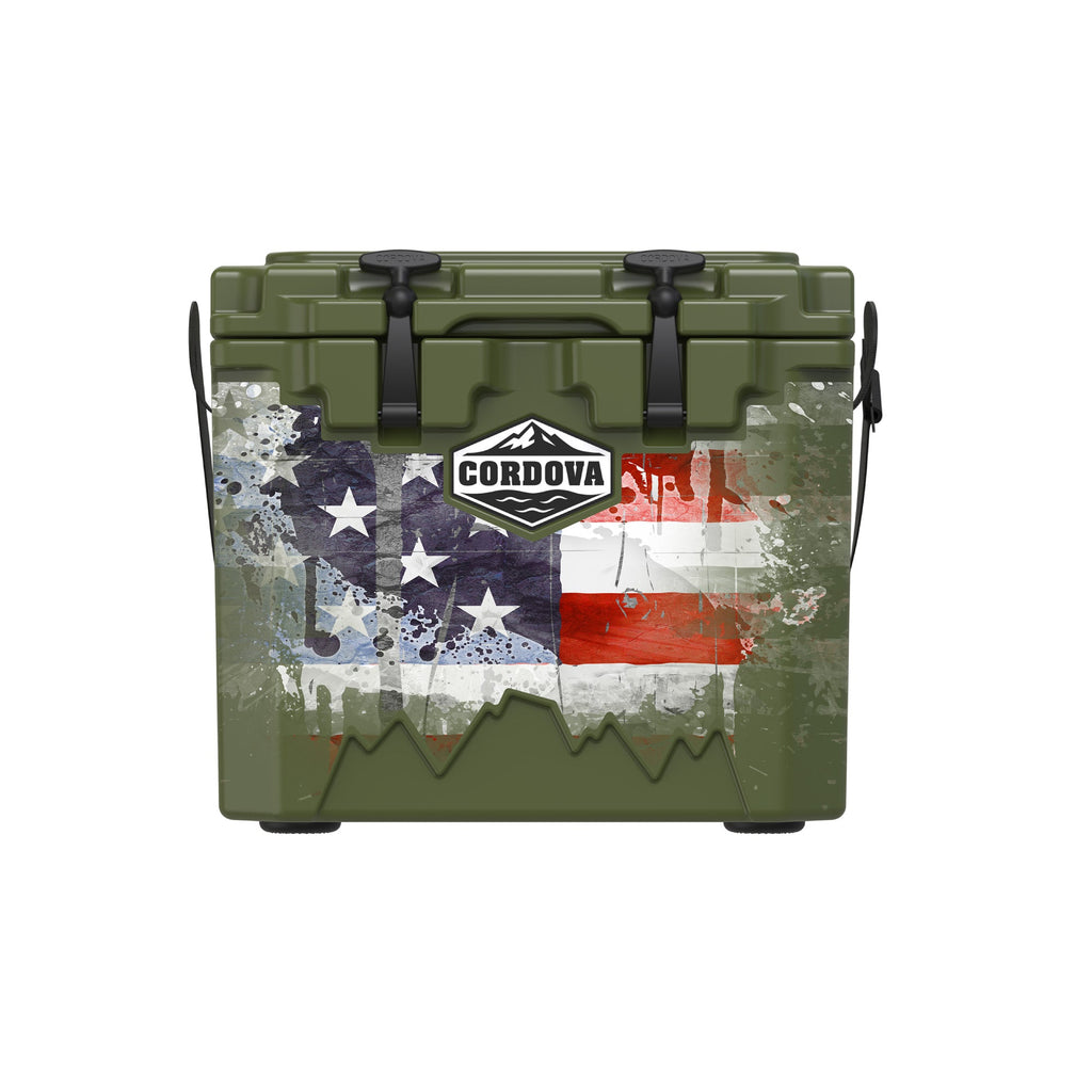 American Flag Hard Cooler