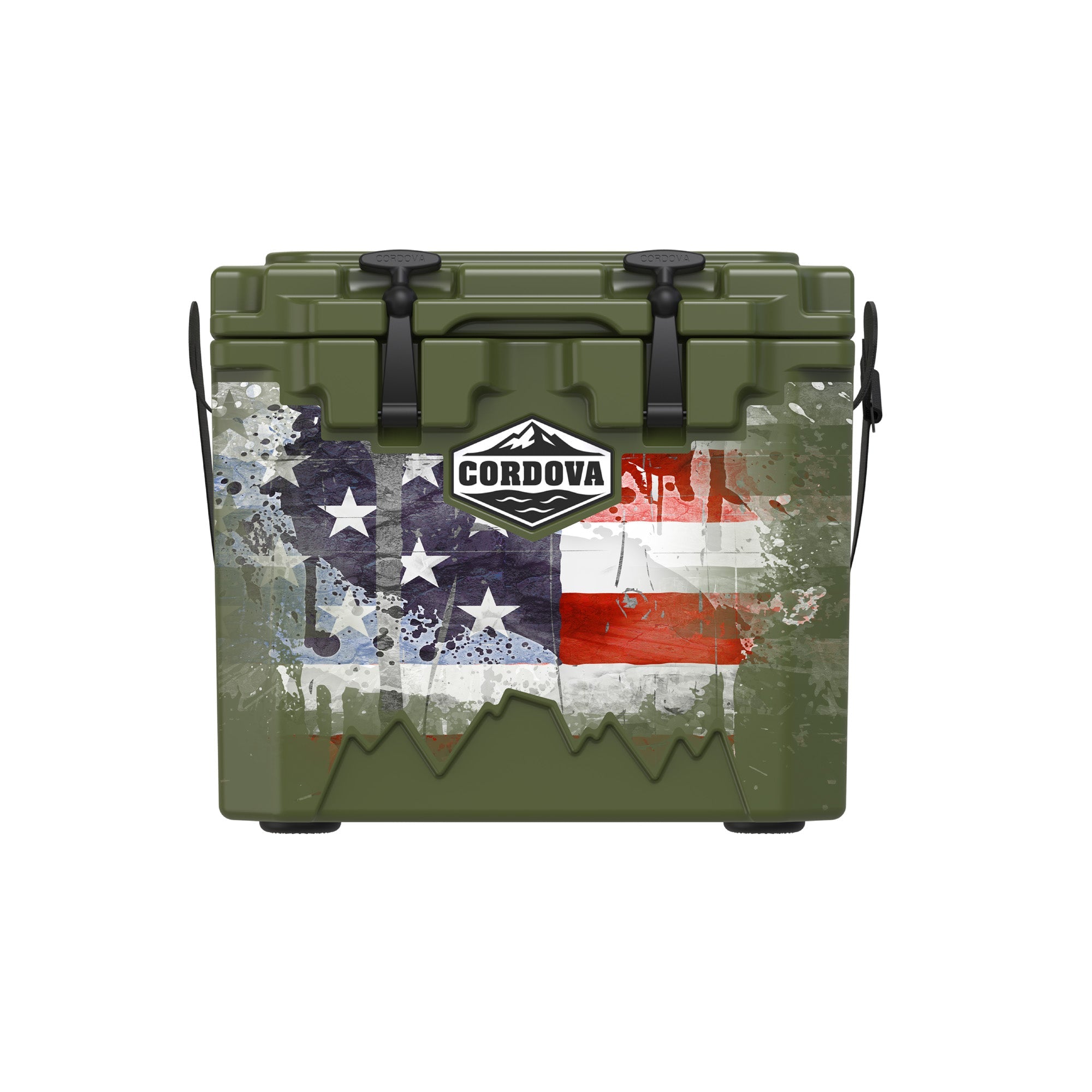 American Flag Hard Cooler