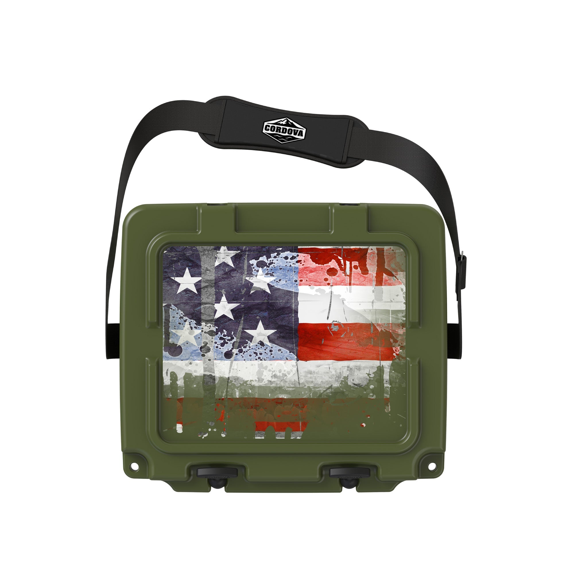American Flag Hard Cooler