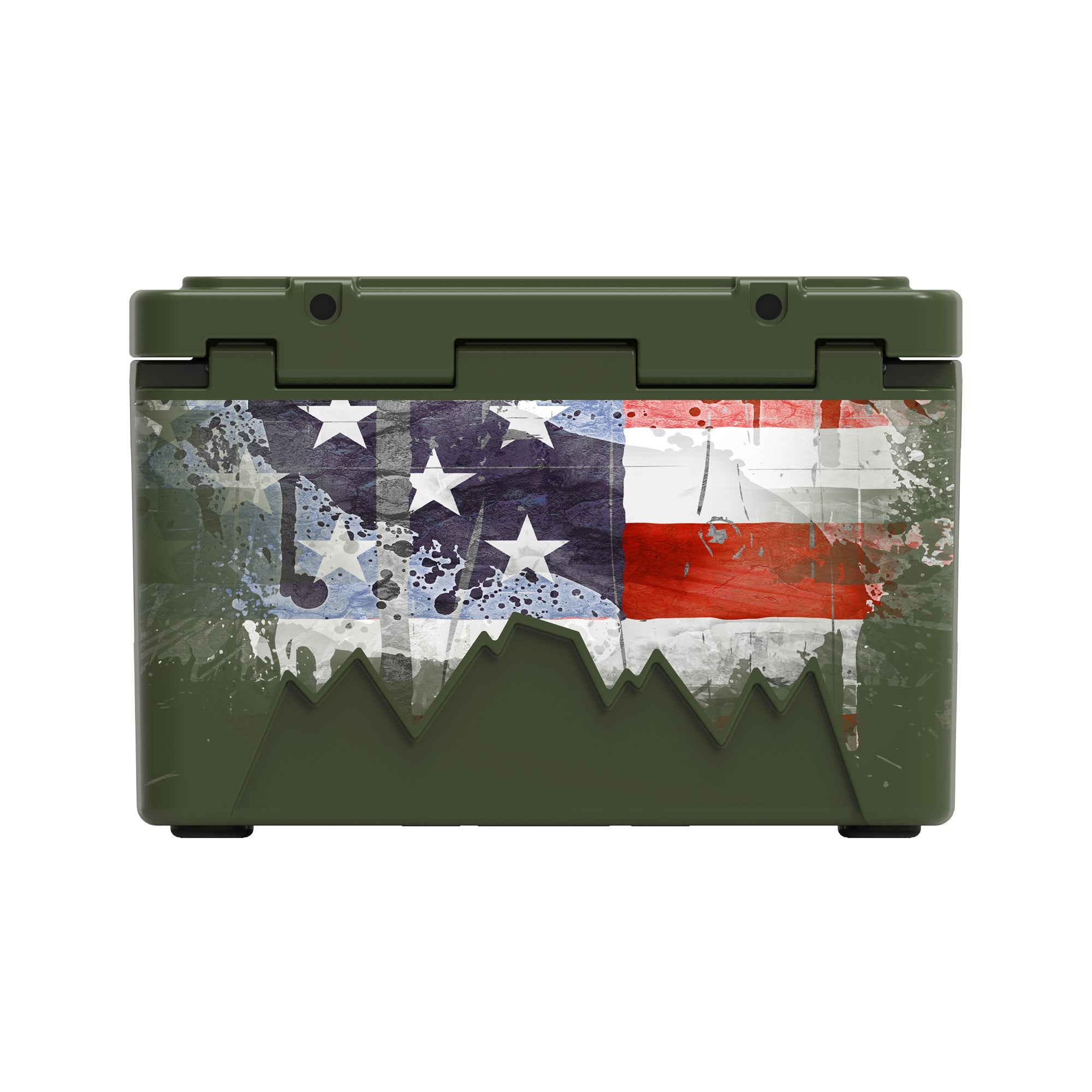 American Flag Hard Cooler