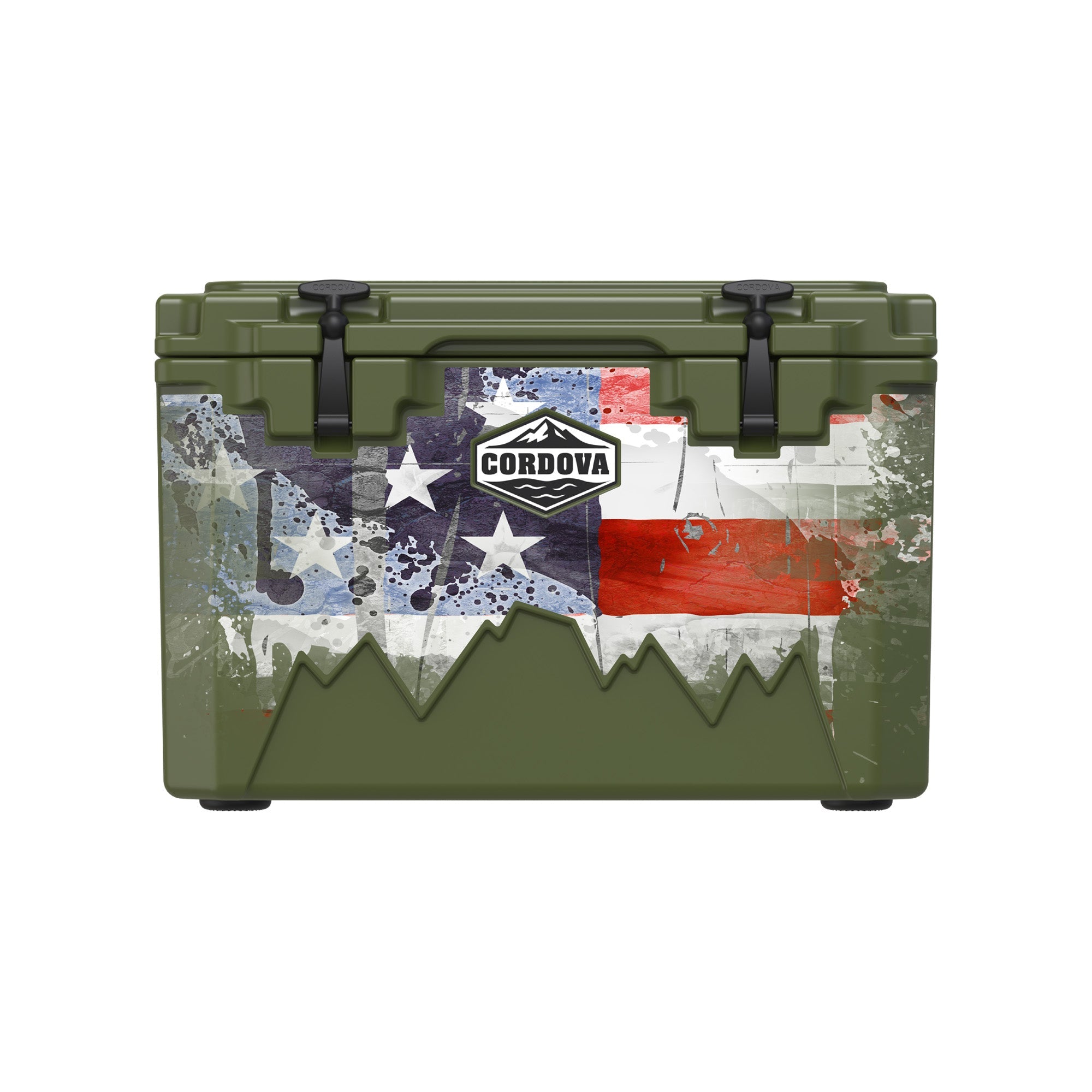 American Flag Hard Cooler