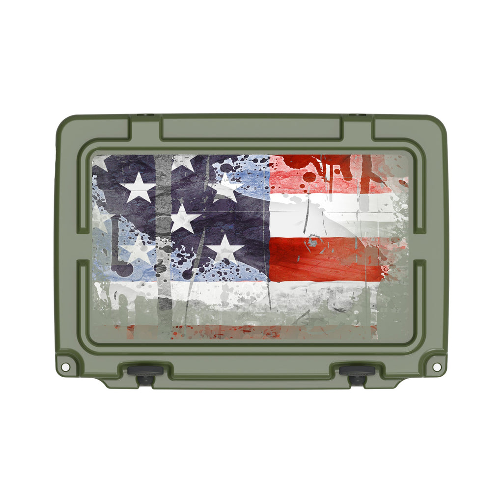 American Flag Hard Cooler
