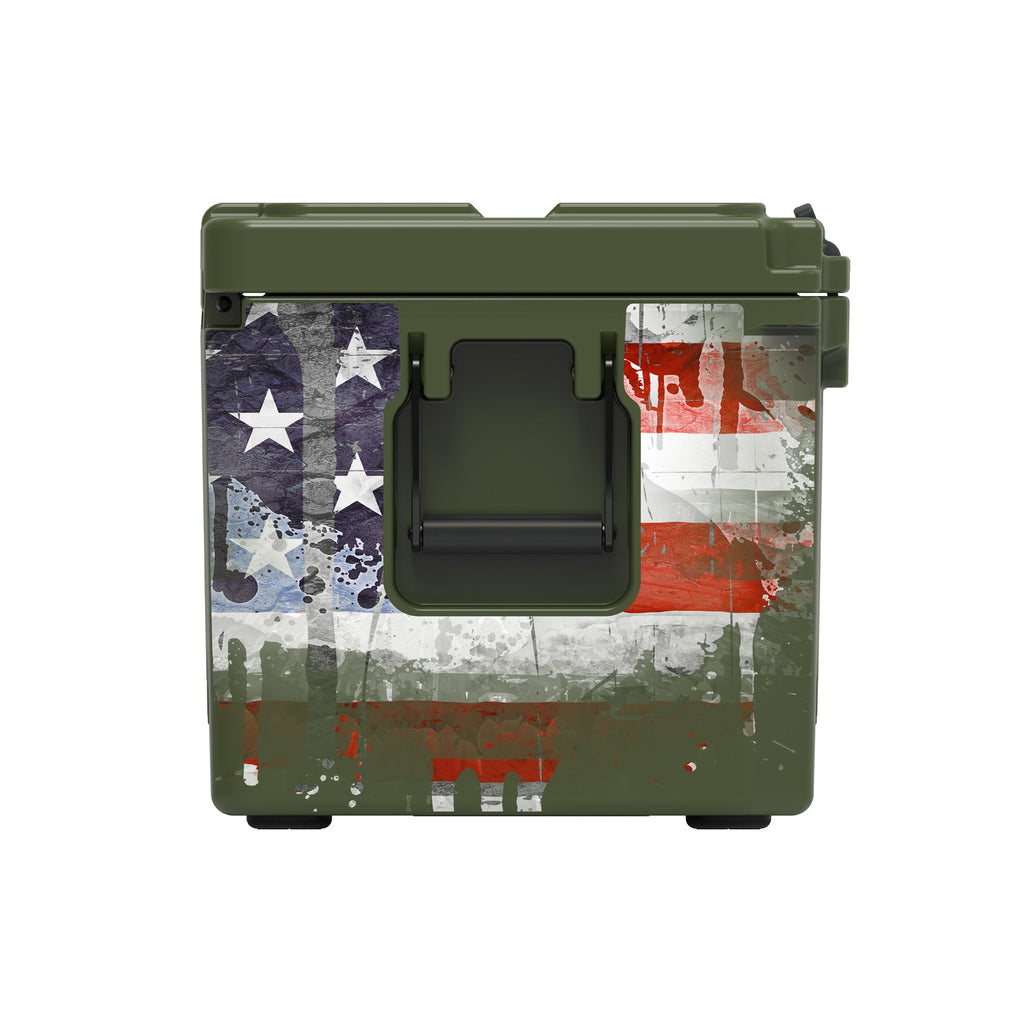 American Flag Hard Cooler