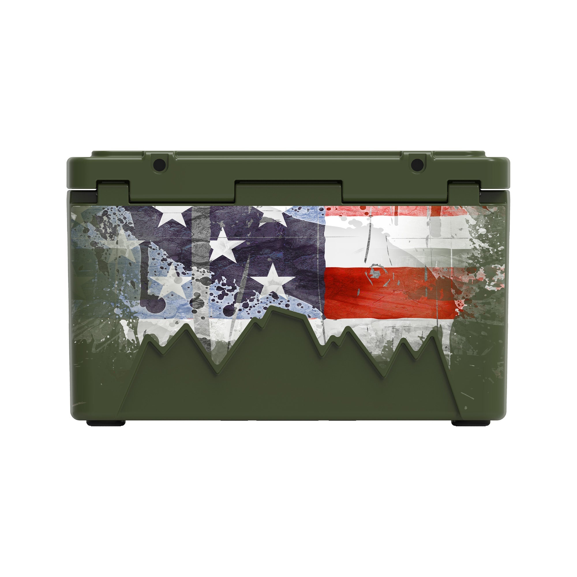 American Flag Hard Cooler