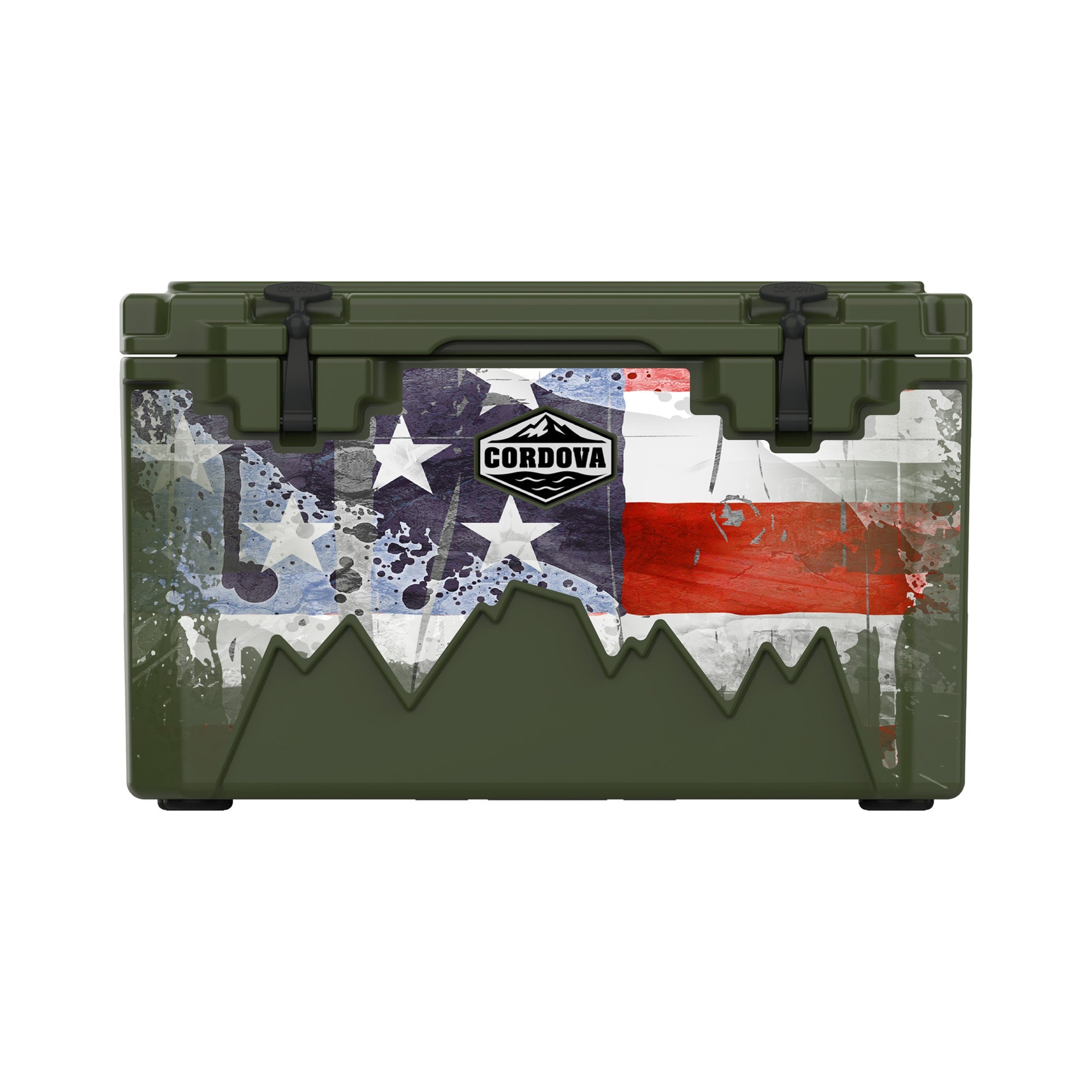 American Flag Hard Cooler