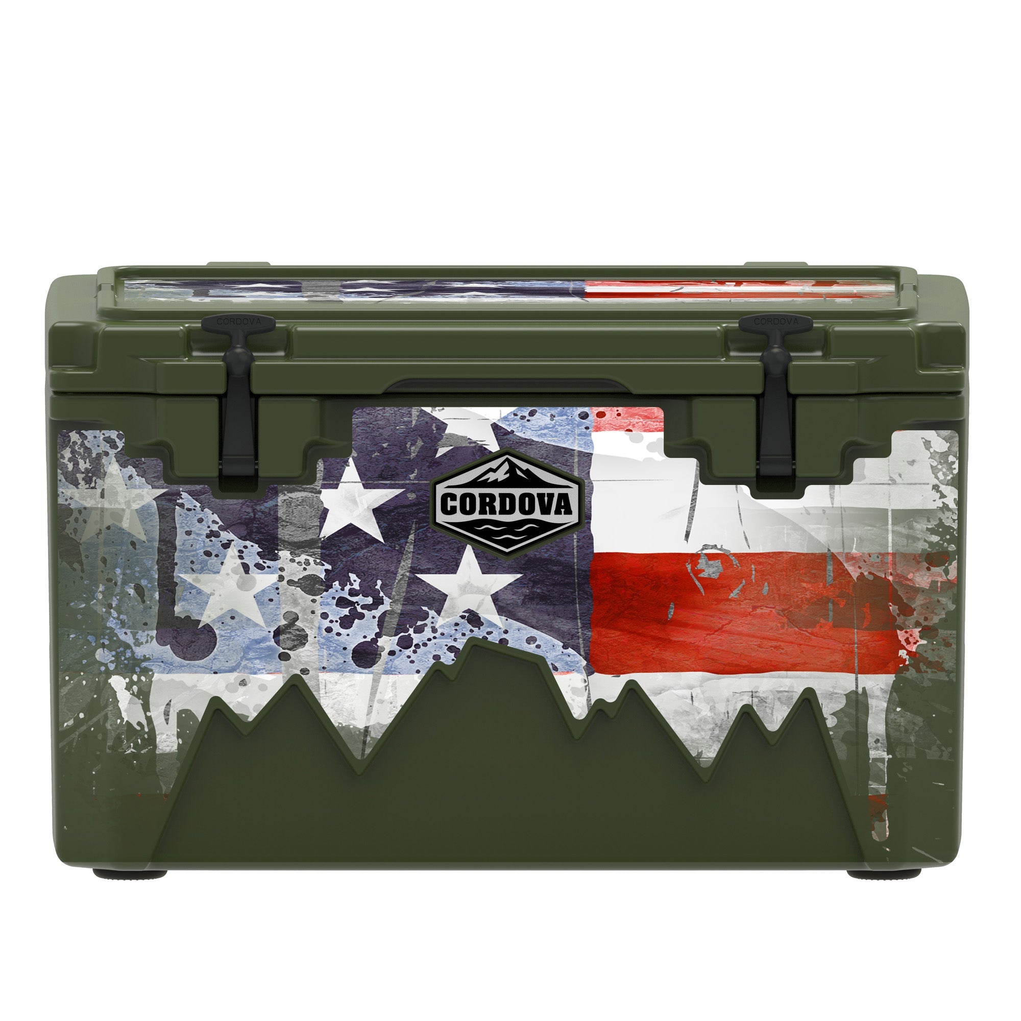 American Flag Hard Cooler