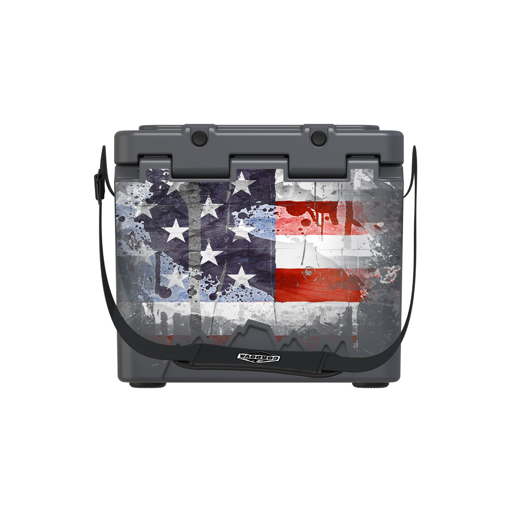American Flag Hard Cooler