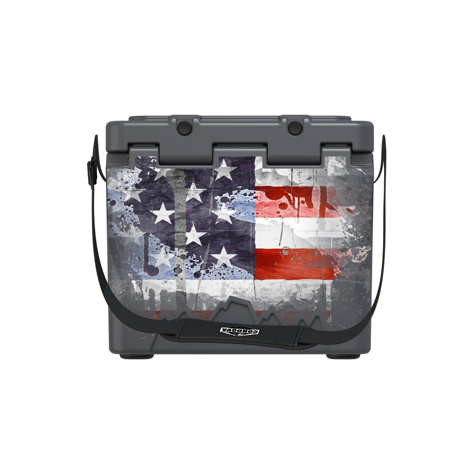 American Flag Hard Cooler