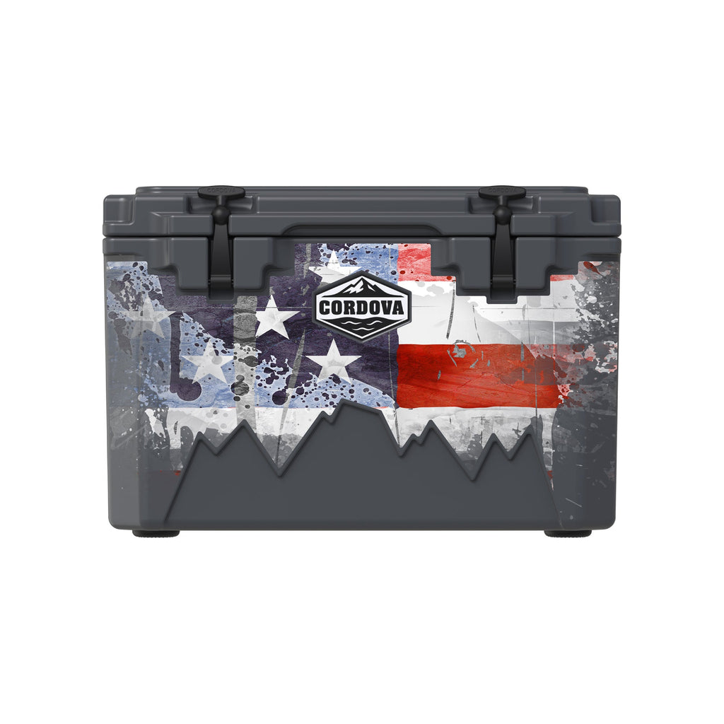 American Flag Hard Cooler