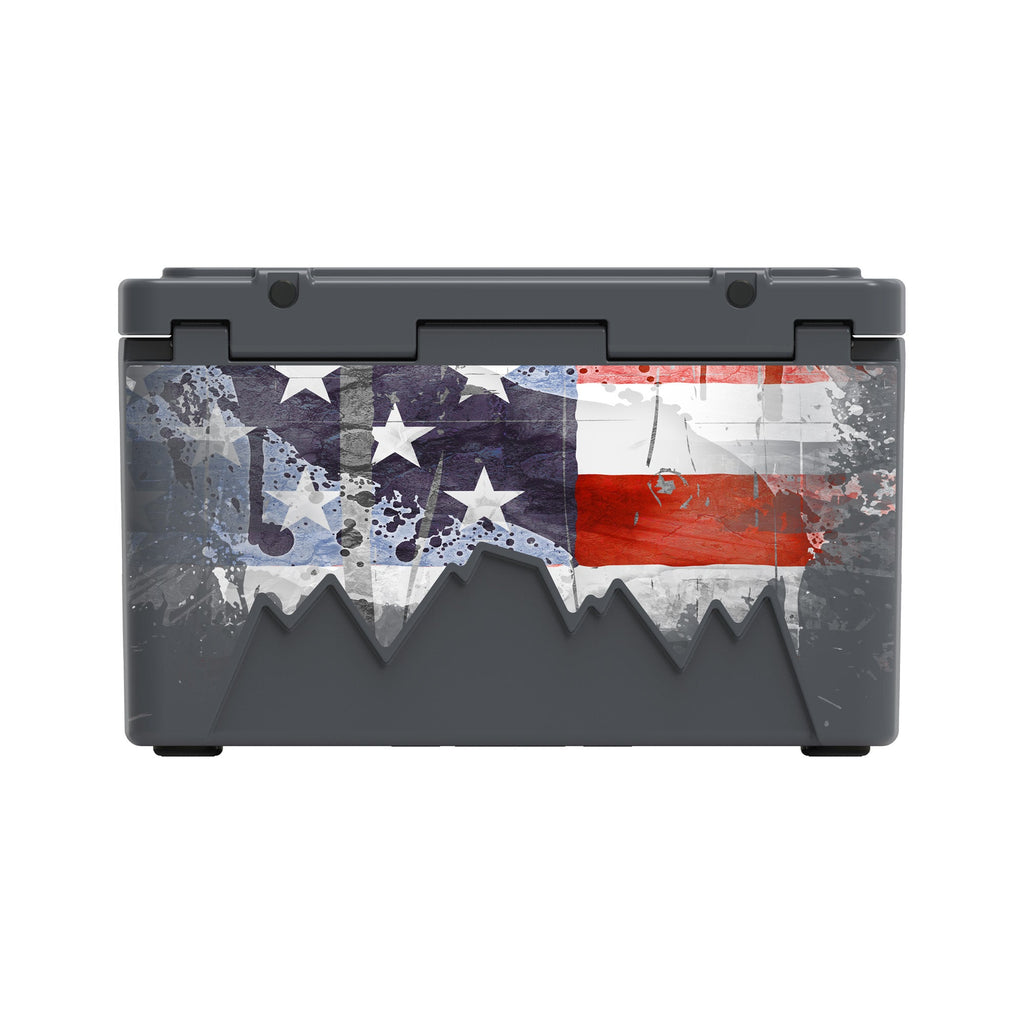 American Flag Hard Cooler