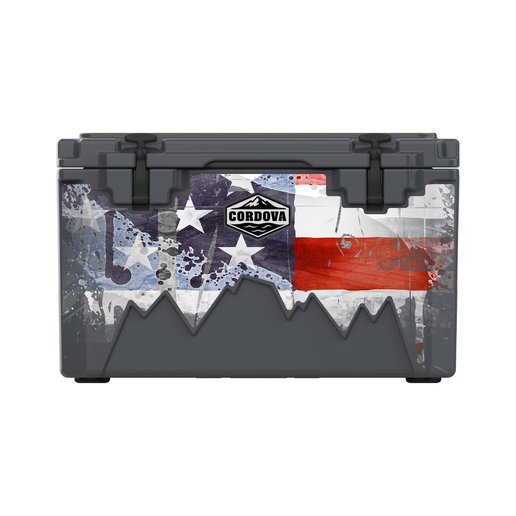 American Flag Hard Cooler