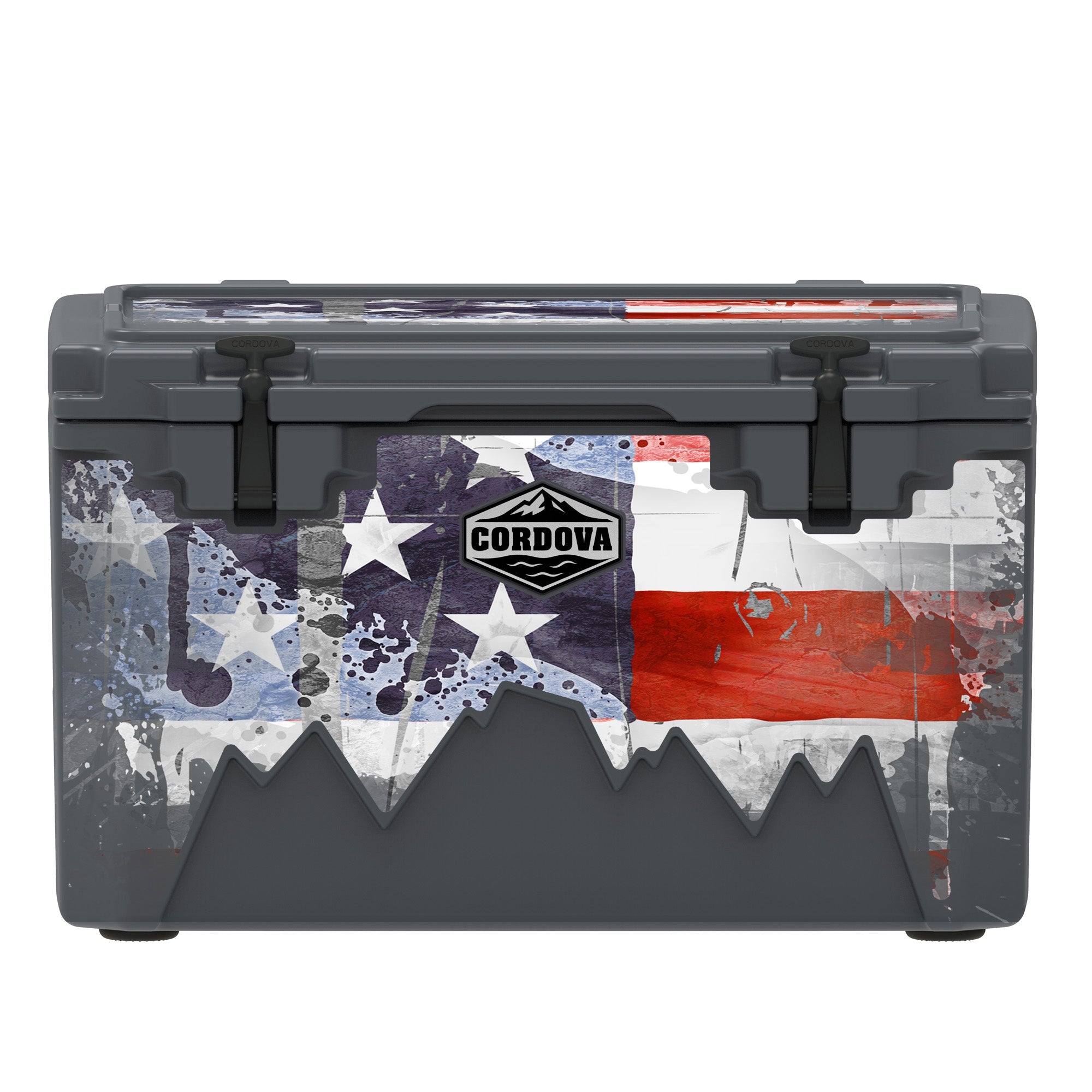 American Flag Hard Cooler