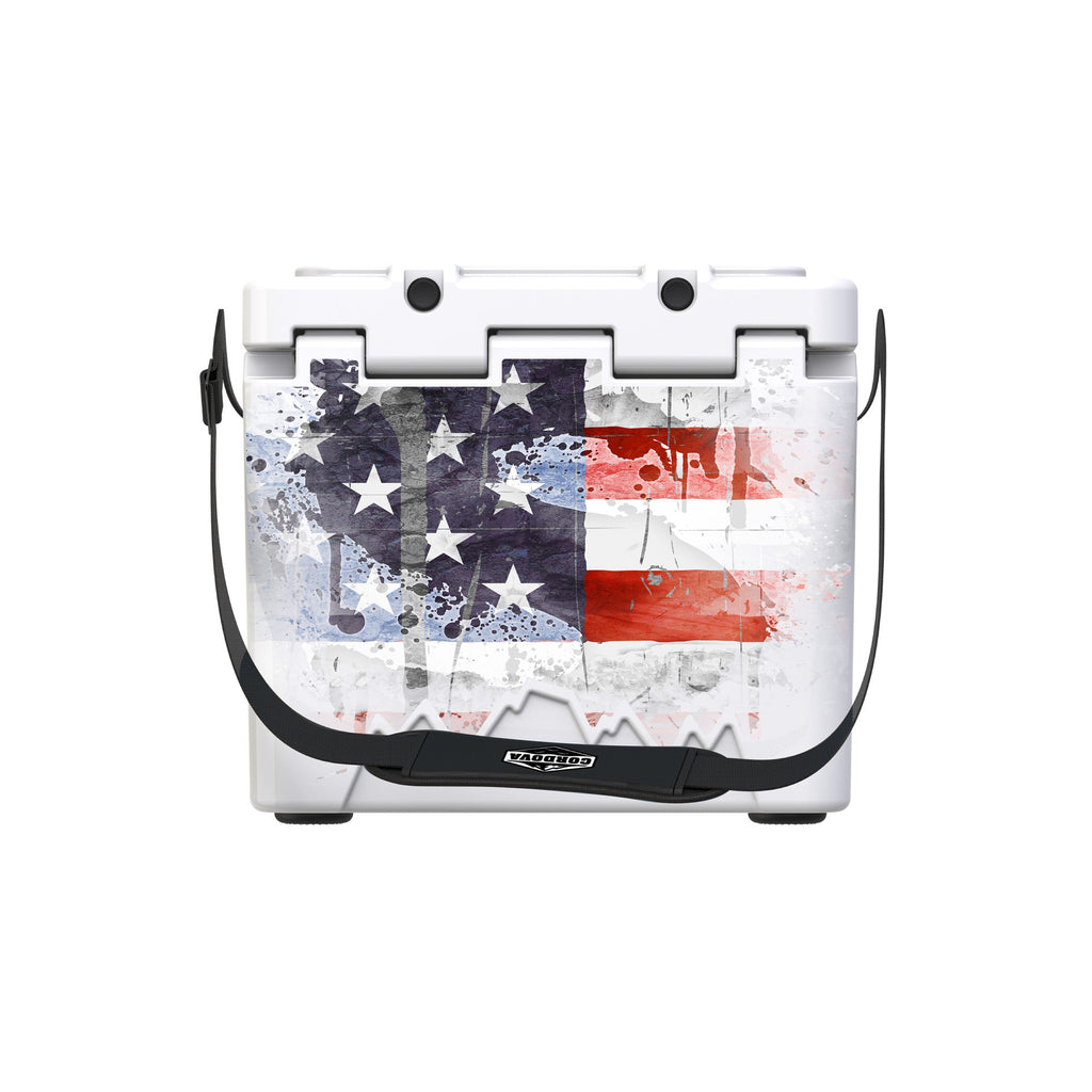 American Flag Hard Cooler