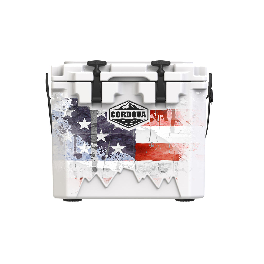 American Flag Hard Cooler
