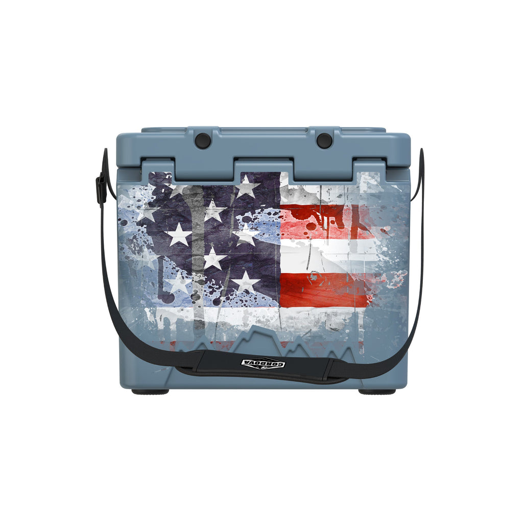 American Flag Hard Cooler