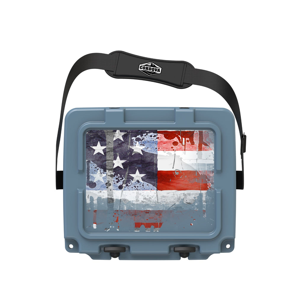 American Flag Hard Cooler