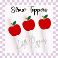 3D Printed - Straw Topper - Apple