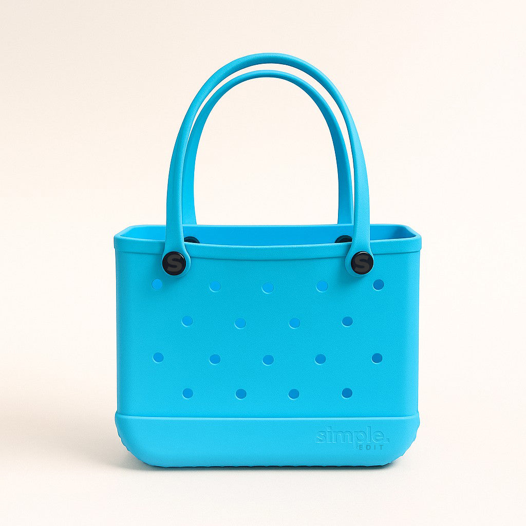 Rubber Tote Bag Set of 3 (XL/M/S) – Stylish Blue Tones EVA Bags, Great Value
