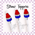 3D Printed - Straw Topper - Bomb Pop