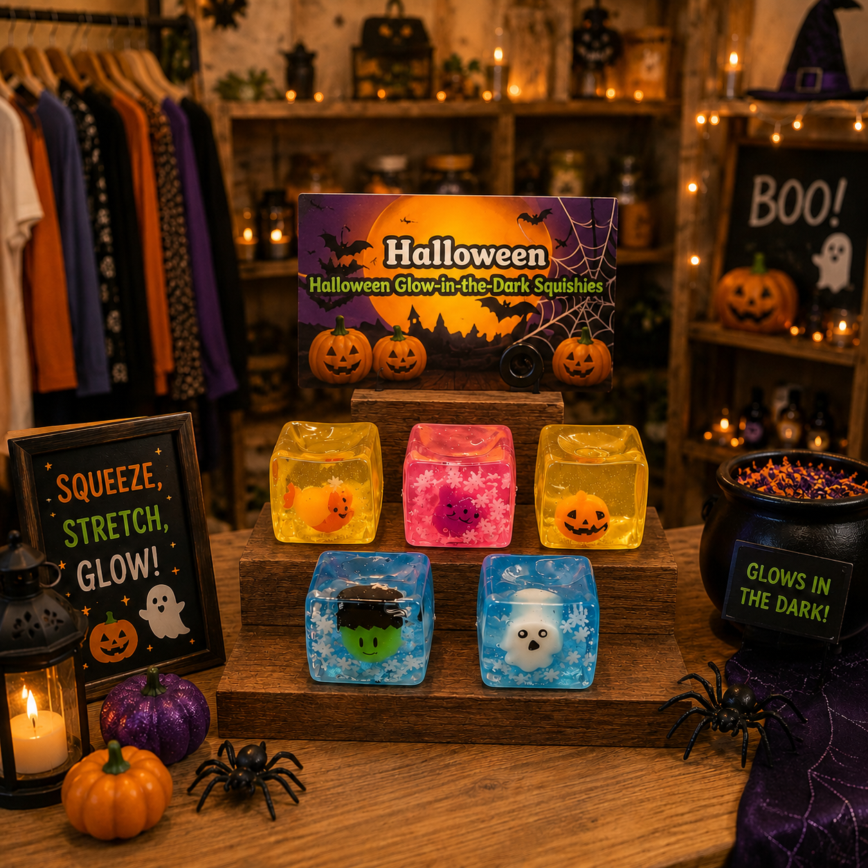 Halloween Glow-in-the-Dark Cubes