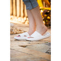 Solid White Insanely Comfy -Beach or Casual Slides