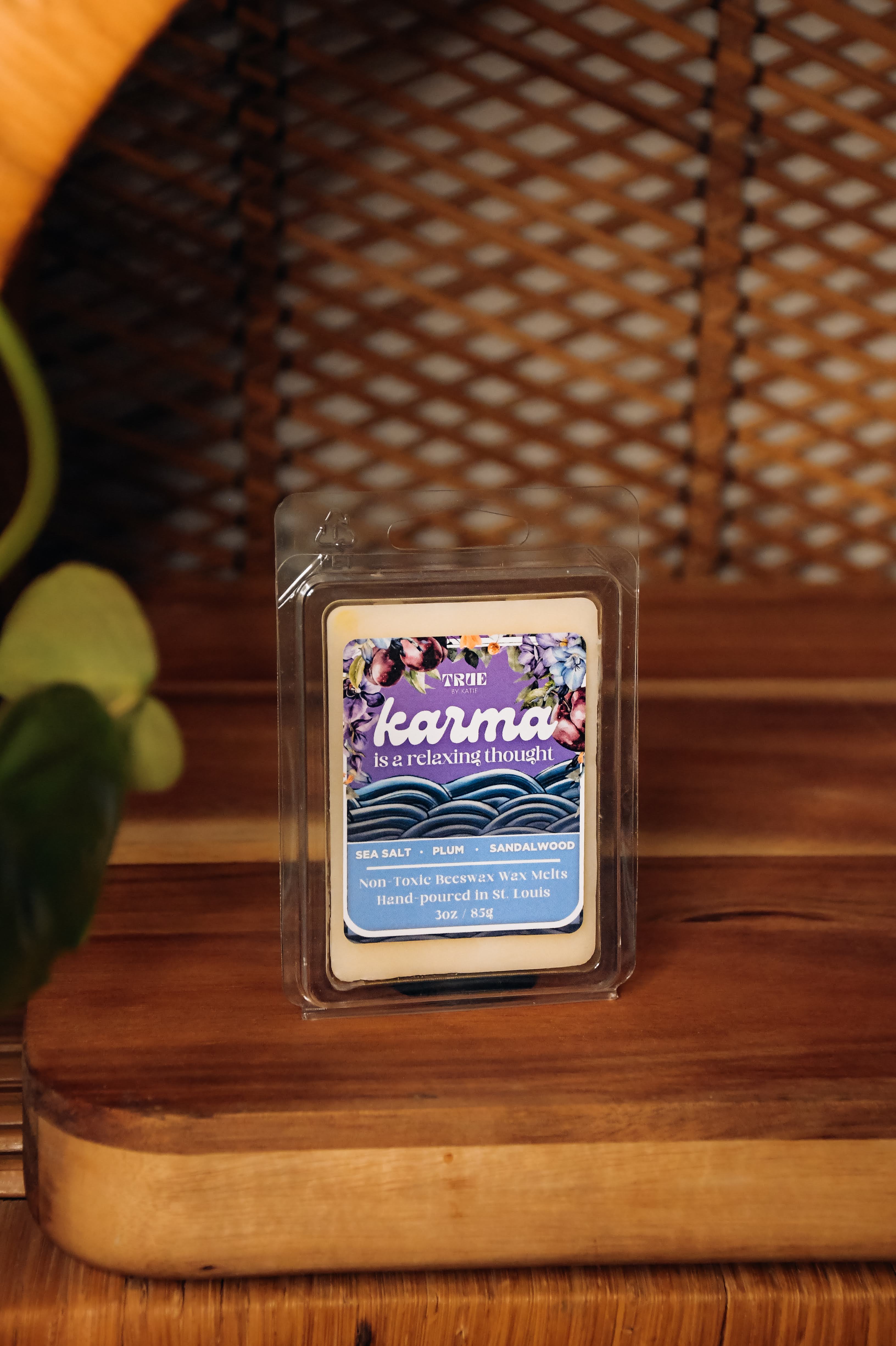 Karma is a Relaxing Thought Glitter Heart Wax Melts
