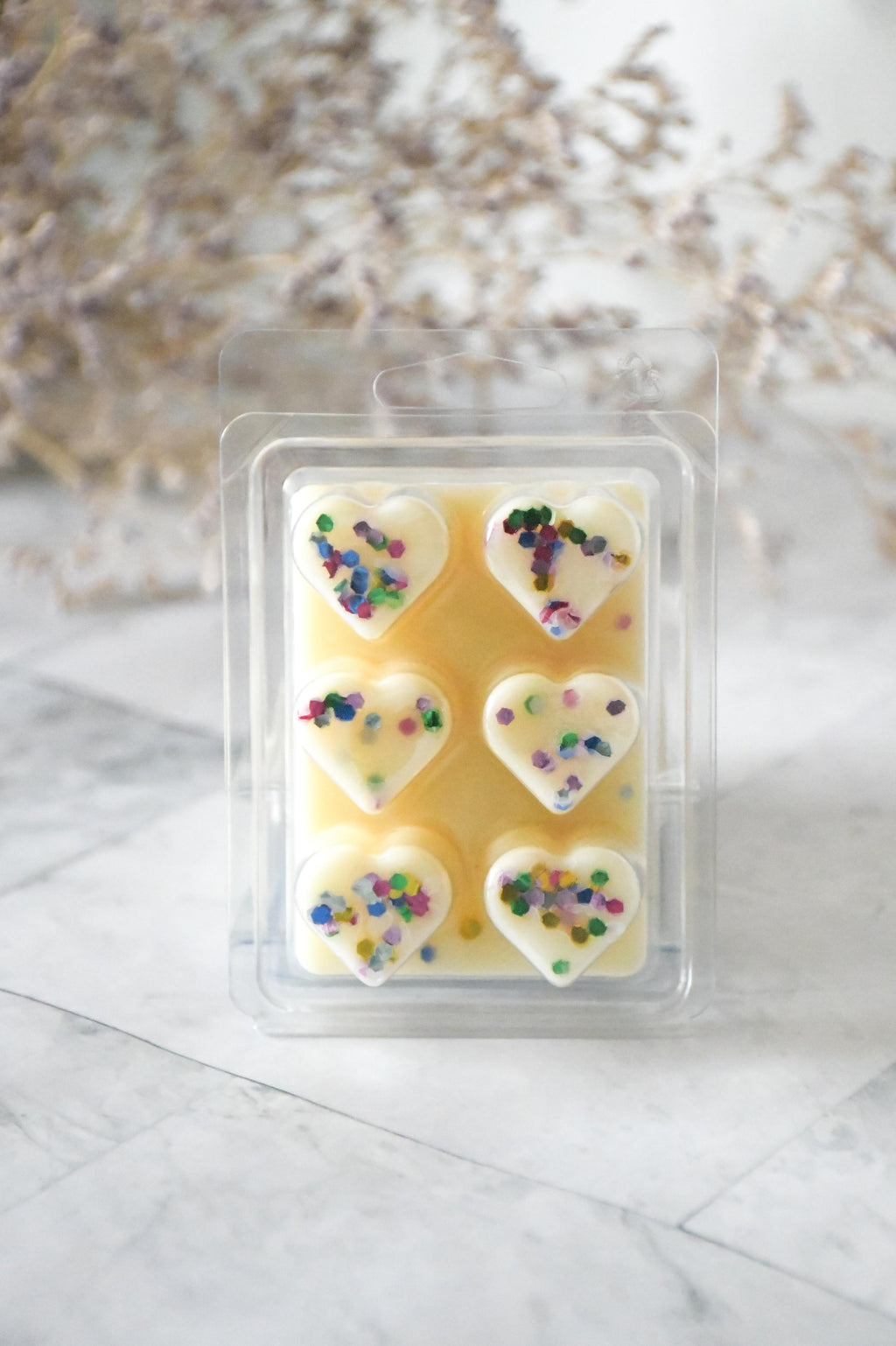 Karma is a Relaxing Thought Glitter Heart Wax Melts