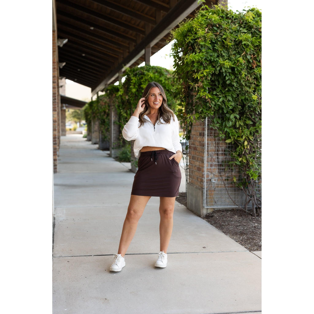 Bridget BROWN Jogger Skirt