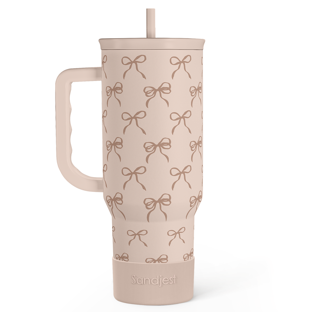 Brown Bow Slidemate | Slider Tumbler with Handle 40oz