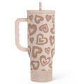 Brown Heart Slidemate | Slider Tumbler with Handle 40oz