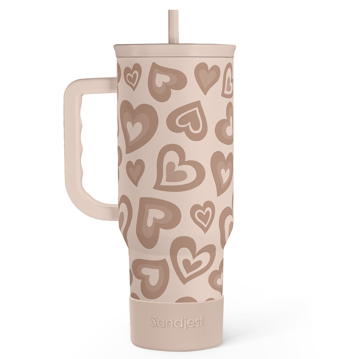 Brown Heart Slidemate | Slider Tumbler with Handle 40oz