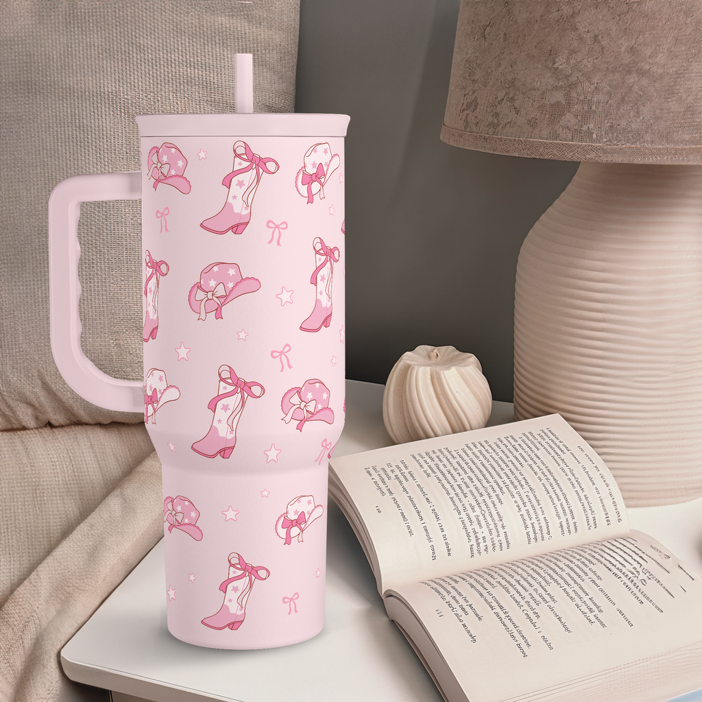 Pink Cowgirl Slidemate | Slider Tumbler with Handle 40oz