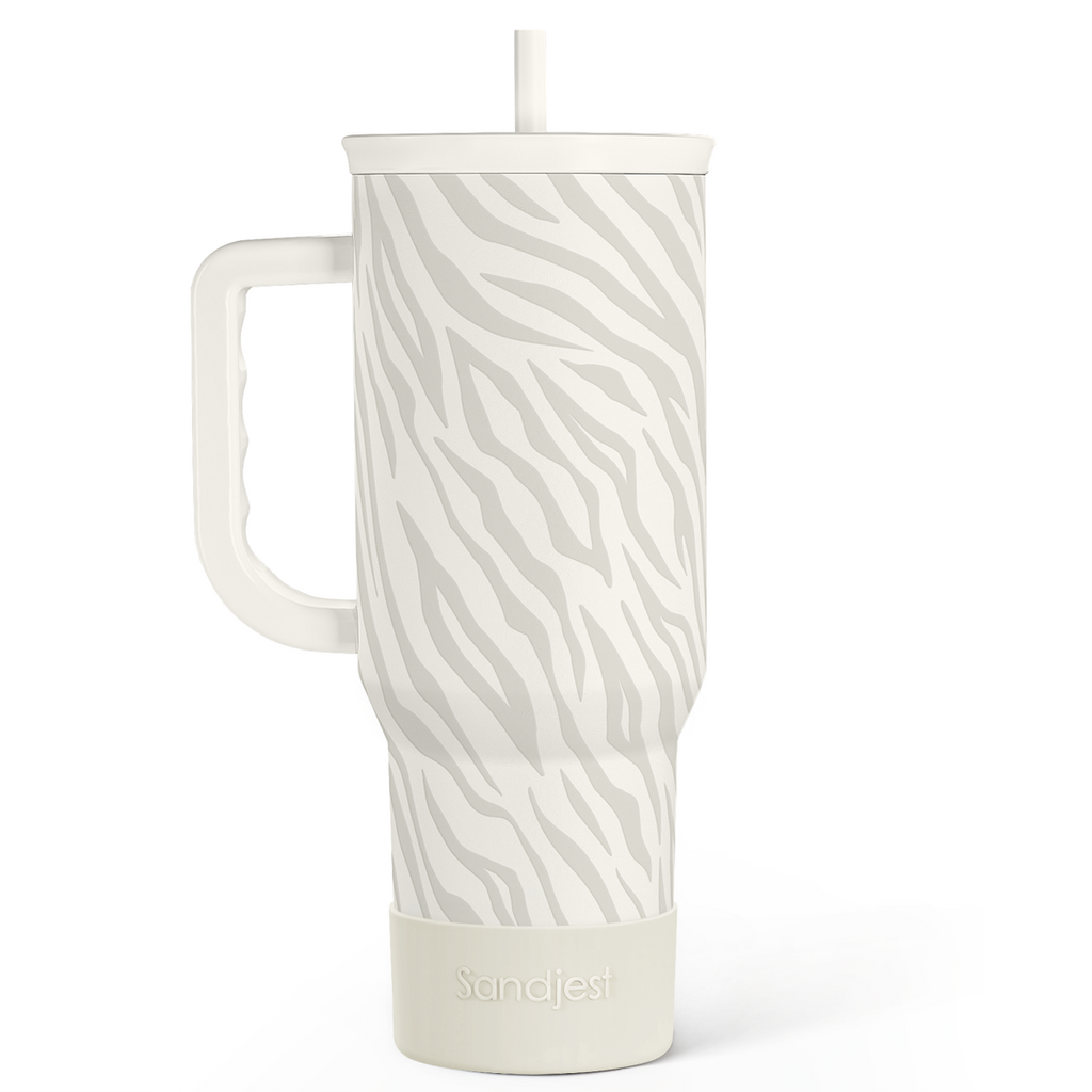 Grey Zebra Slidemate | Slider Tumbler with Handle 40oz