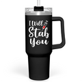 Black Nurse Quencher Tumbler with Handle 40oz