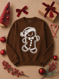 Gingerbread Puff Christmas Graphic Sweatshirt