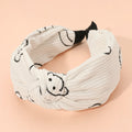 Smile Face Pattern Knot Headband