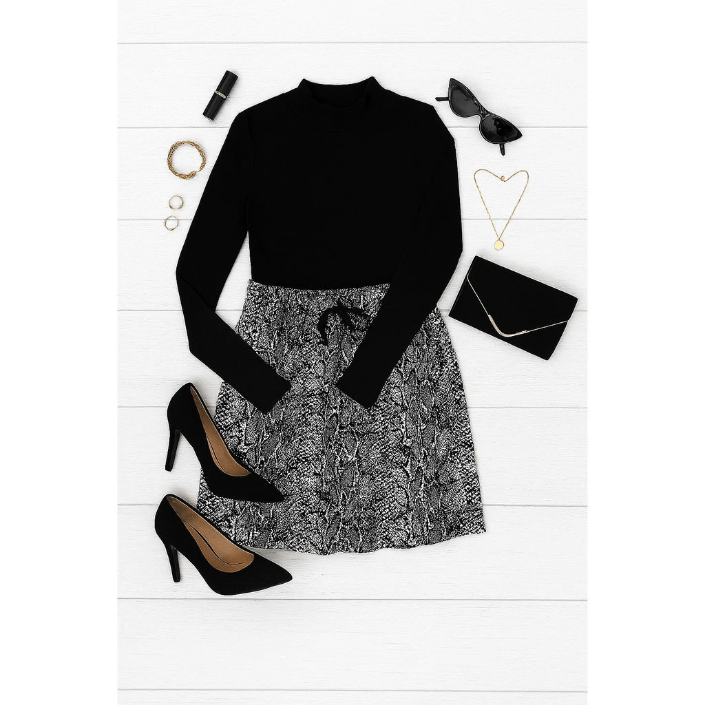 Sydney Snakeskin Jogger Skirt