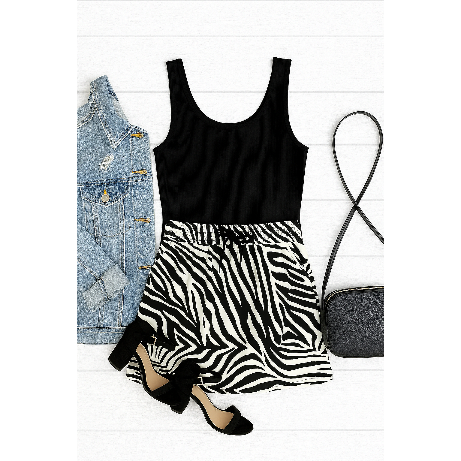 Zoe - Zebra Print Jogger Skirt
