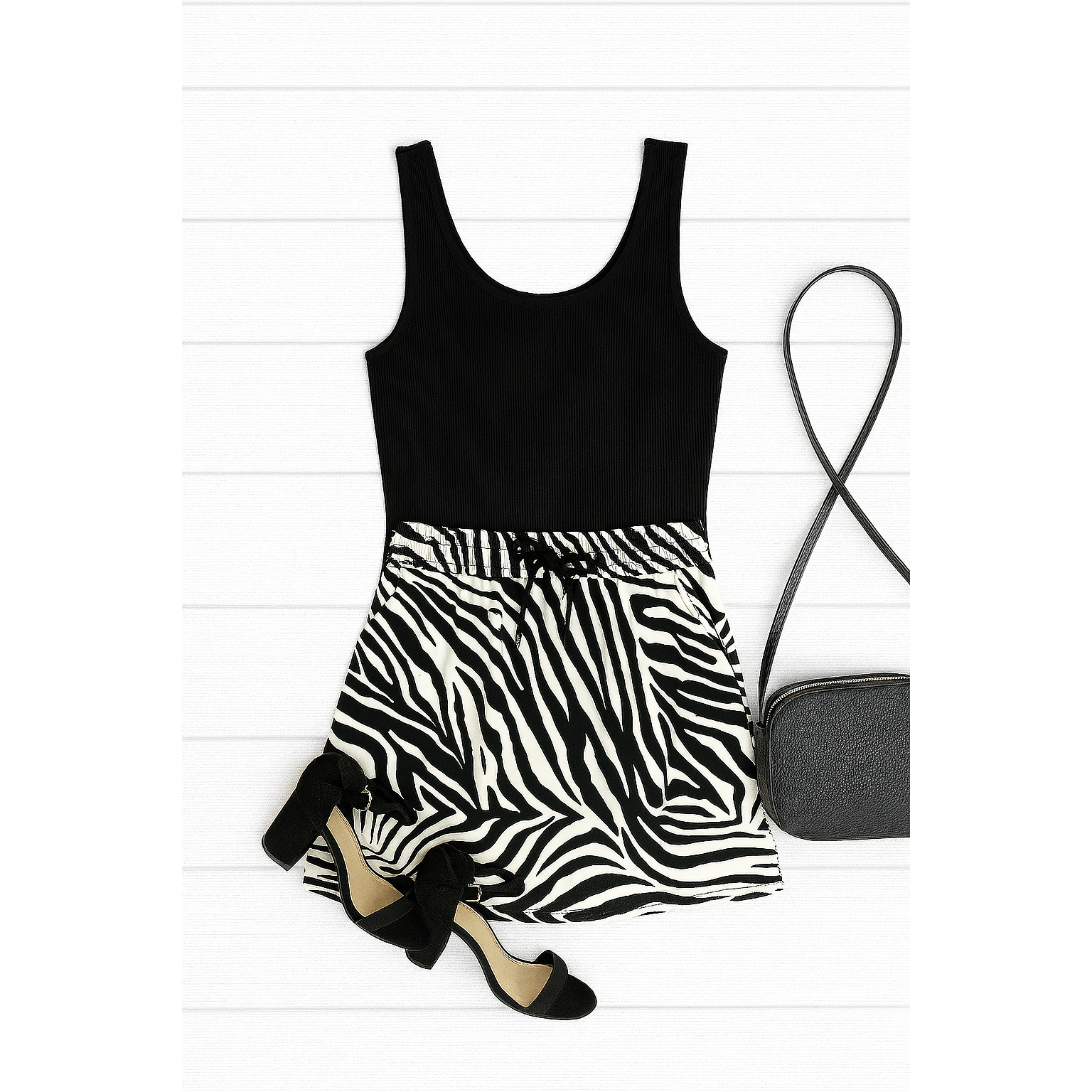 Zoe - Zebra Print Jogger Skirt