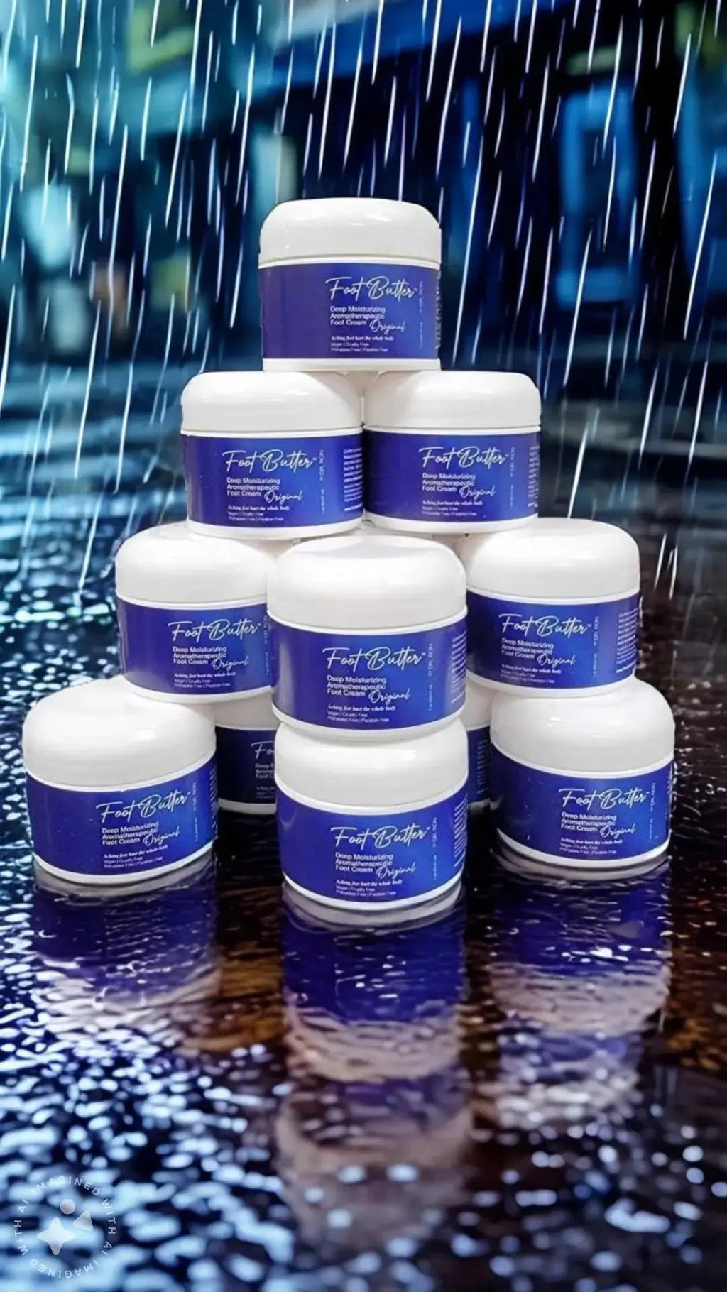 Lavender Jasmine Foot Butter Cream 1 oz – Travel Size Deep Moisture