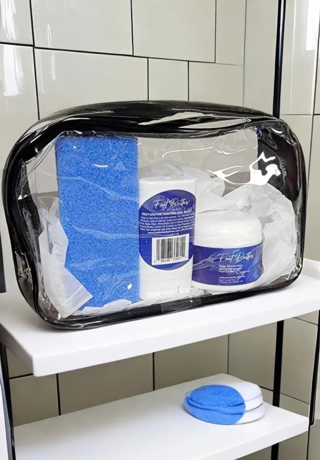Foot Butter Travel Set – Mini Moisturizers & Pumice Scrub