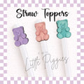 3D Printed - Straw Topper - Candy Bears