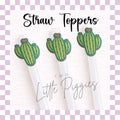 3D Printed - Straw Topper - Cactus