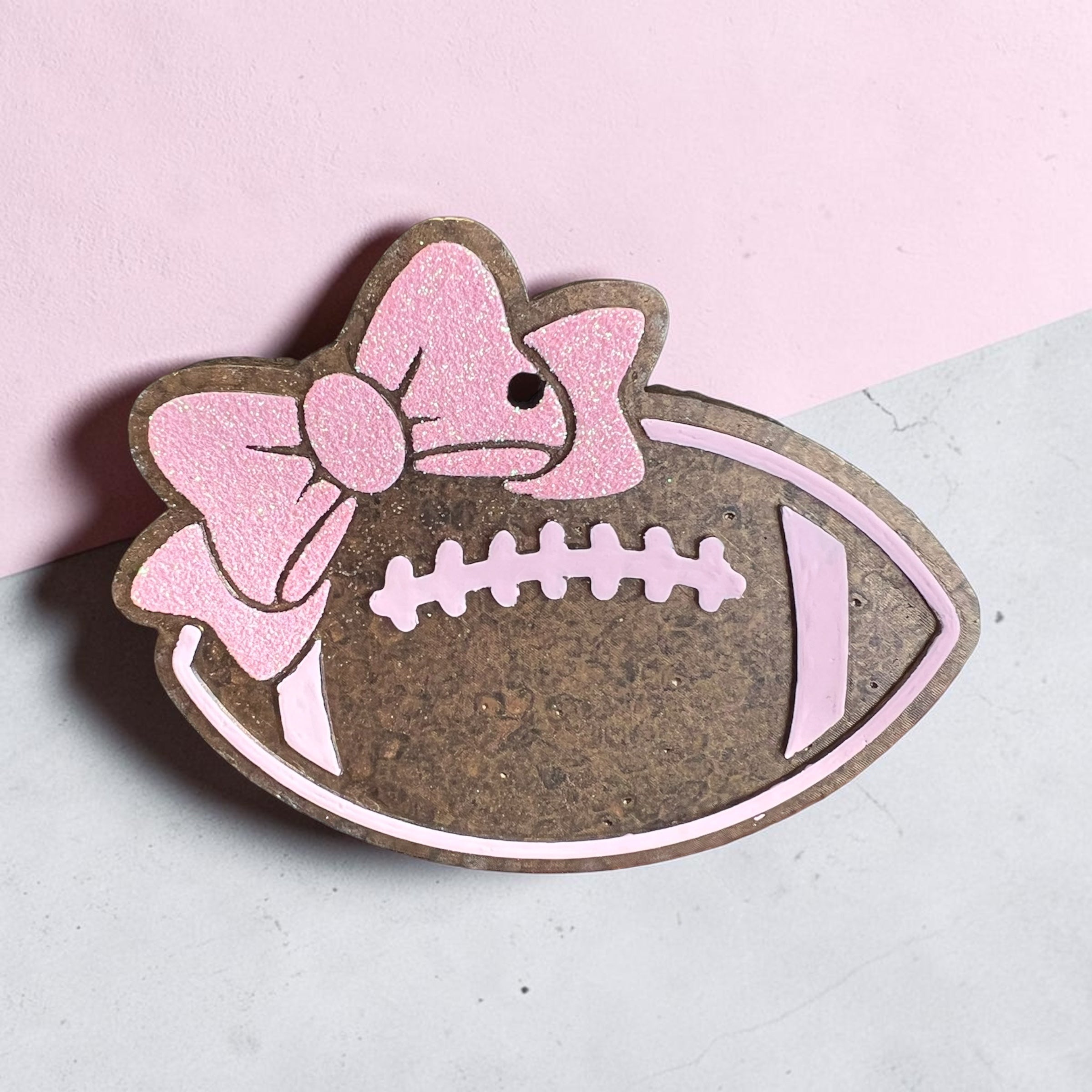 Pink Football Freshie