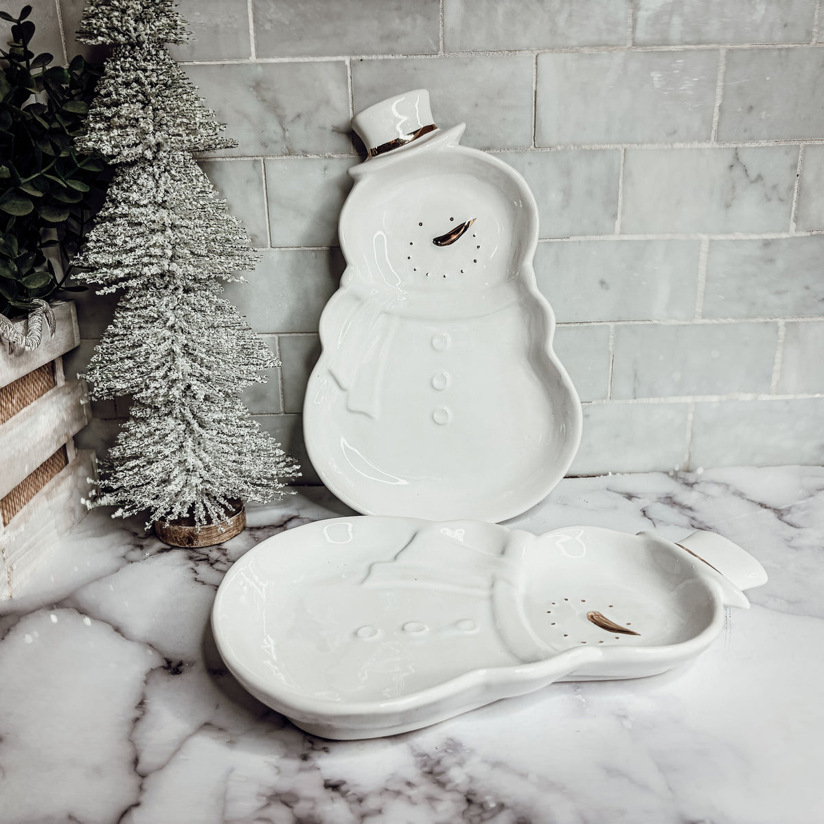 Snowman Dish