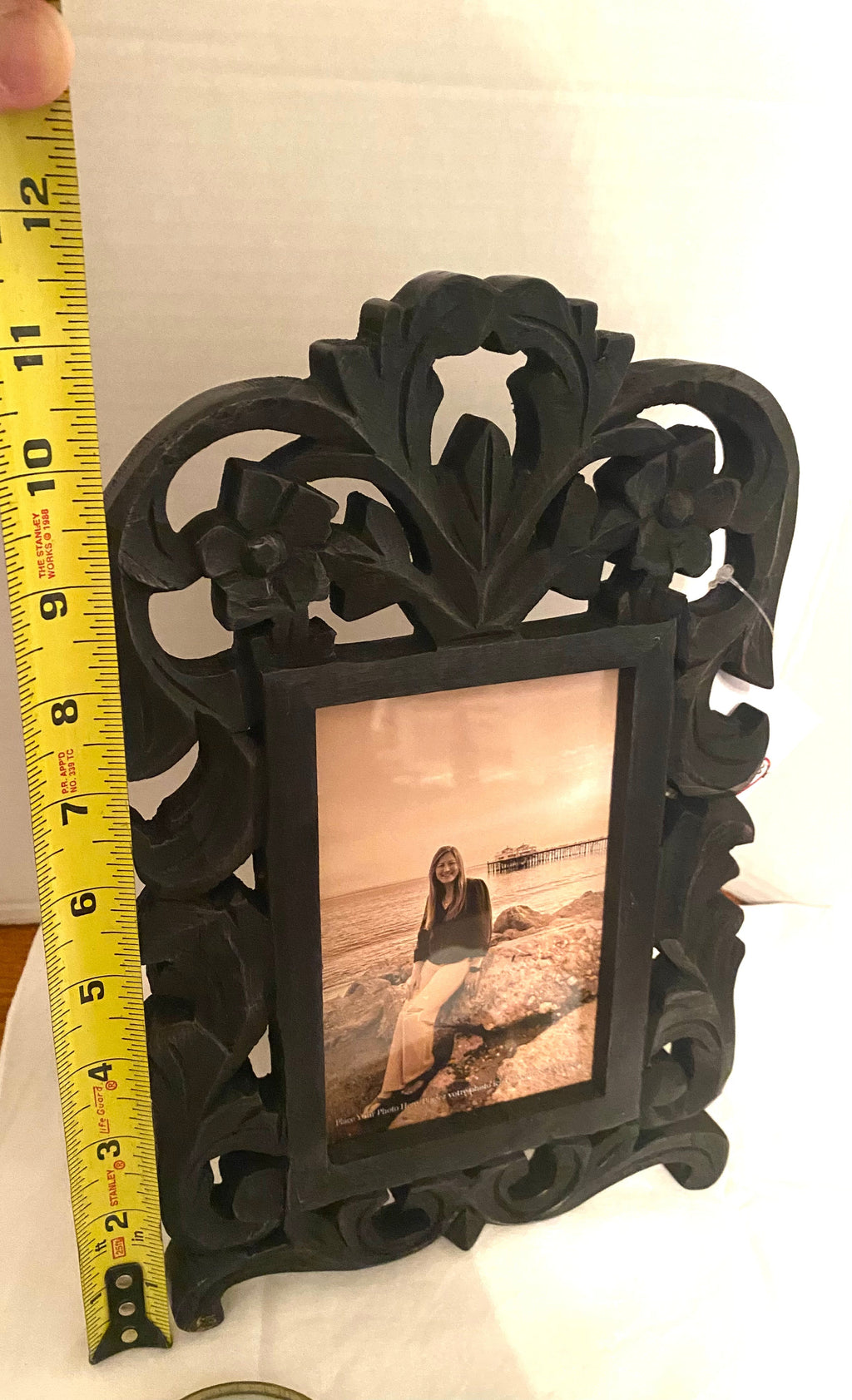 Gothic Black Filigree Ornate Photo Frame