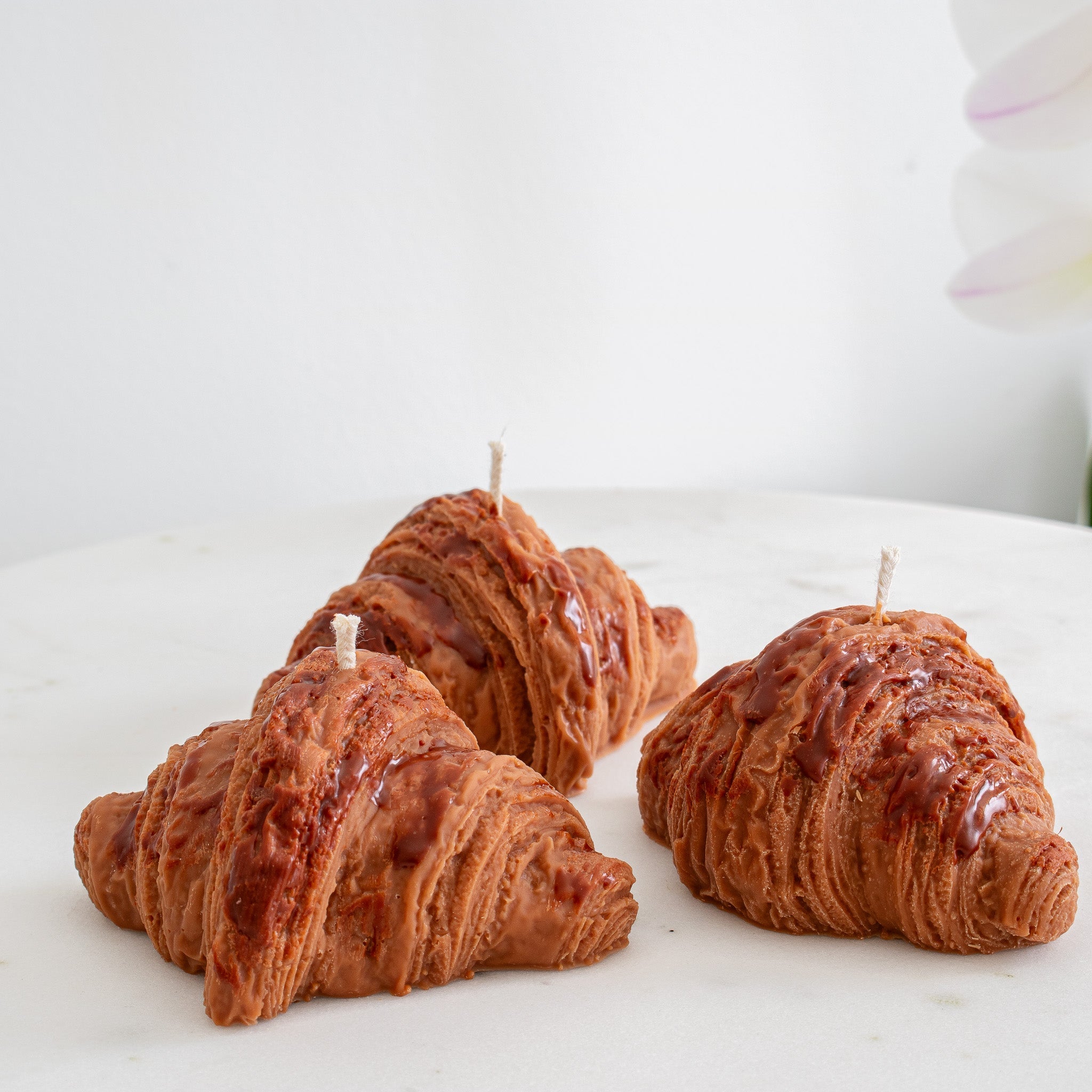 Croissant Candle, French Pastry Candle Decor